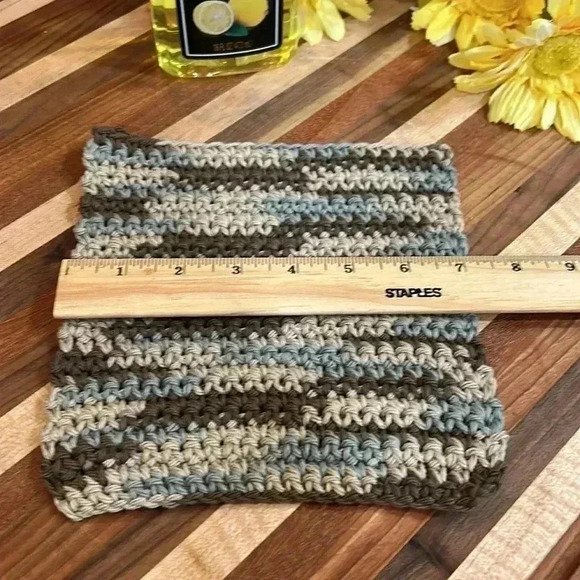 100% Cotton Handmade Washcloths - Set of 3 - Picture 7 of 11